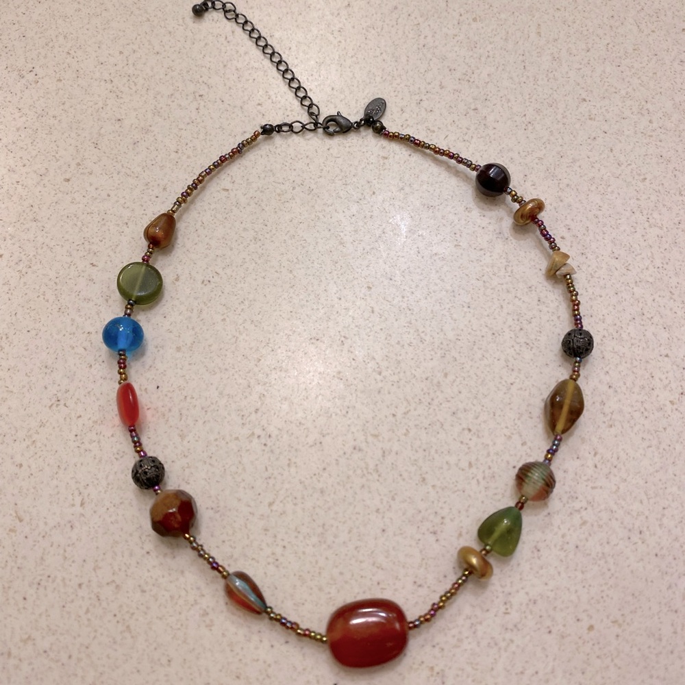 lia sophia beaded necklace